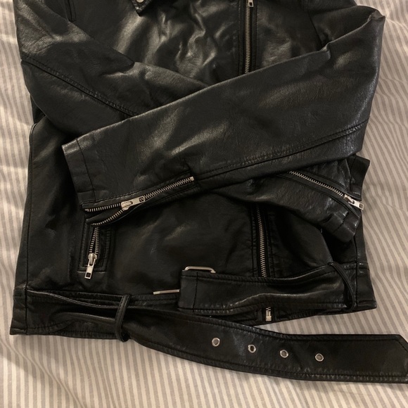 Faux Leather Moto Jacket - Picture 3 of 6